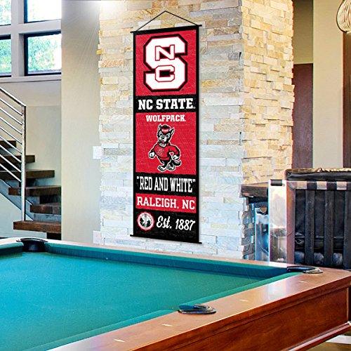 North Carolina State Wolfpack Banner and Scroll Sign - 757 Sports Collectibles