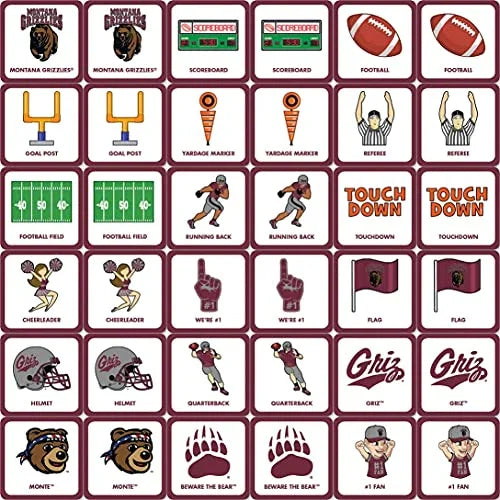 MasterPieces NCAA Montana Grizzlies Matching Game, For Ages 3+ - 757 Sports Collectibles