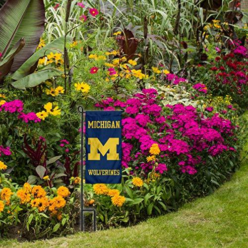 College Flags & Banners Co. Michigan Wolverines Mini Garden and Flower Pot Flag Topper - 757 Sports Collectibles