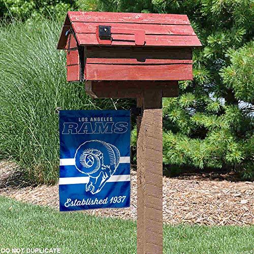 WinCraft Rams Throwback Retro Vintage Garden Flag Double Sided Banner - 757 Sports Collectibles