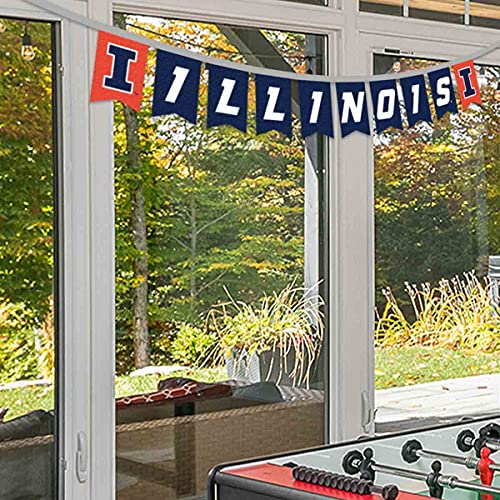 Illinois Fighting Illini Banner String Pennant Flags - 757 Sports Collectibles