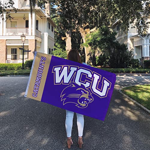 Desert Cactus Western Carolina University Flag Catamounts WCU Flags Banners 100% Polyester Indoor Outdoor 3x5 (Team Name) - 757 Sports Collectibles
