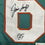 Framed Autographed/Signed Jim Langer"HOF 87" 33x42 Miami Dolphins Teal Football Jersey JSA COA - 757 Sports Collectibles