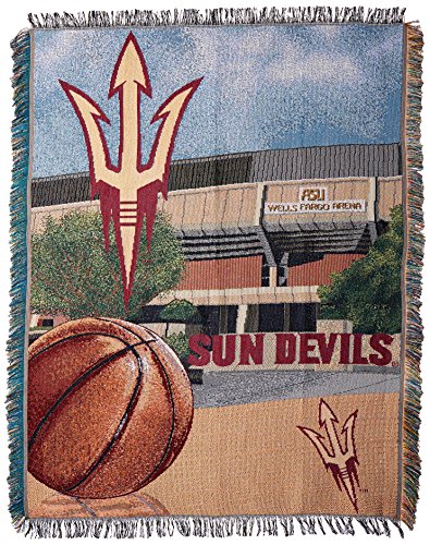 NORTHWEST NCAA Arizona State Sun Devils Woven Tapestry Throw Blanket, 48" x 60", Home Field Advantage - 757 Sports Collectibles
