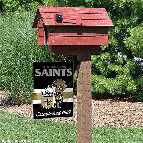 WinCraft Saints Throwback Retro Vintage Garden Flag Double Sided Banner - 757 Sports Collectibles