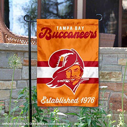 WinCraft Buccaneers Throwback Retro Vintage Garden Flag Double Sided Banner - 757 Sports Collectibles
