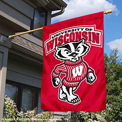 College Flags & Banners Co. University of Wisconsin Banner House Flag - 757 Sports Collectibles