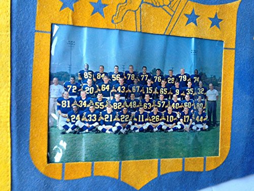 1960 Los Angeles Rams Pennant Football Team Photo Trench Old Flag 1961 Vintage - 757 Sports Collectibles