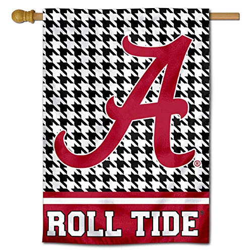 WinCraft Alabama Crimson Tide Houndstooth Pattern Double Sided House Flag - 757 Sports Collectibles