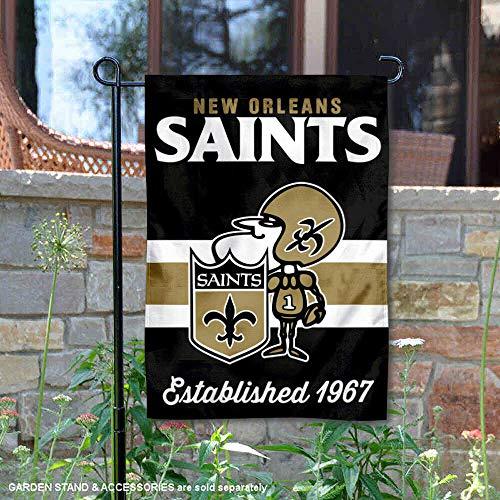 WinCraft Saints Throwback Retro Vintage Garden Flag Double Sided Banner - 757 Sports Collectibles