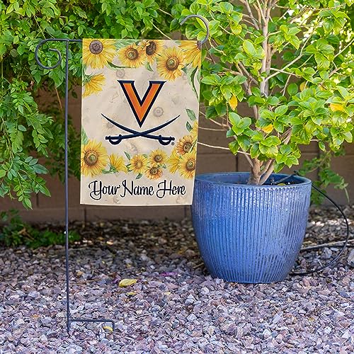 Rico Industries NCAA Virginia Cavaliers Sunflower Spring Personalized Garden Flag - 757 Sports Collectibles