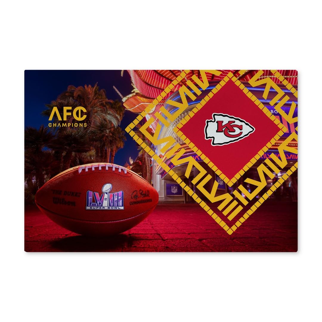 Northwest NFL Kansas City Chiefs Super Bowl LVIII Champions Washable Rug, 20" x 32", Arrival Participant - 757 Sports Collectibles
