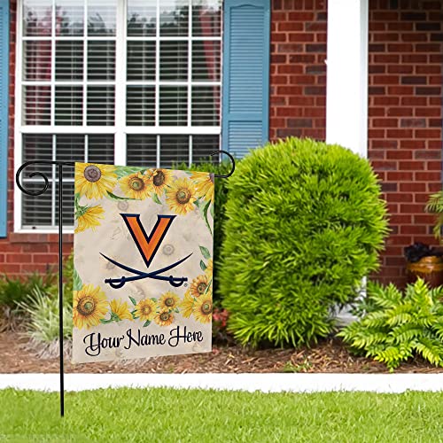 Rico Industries NCAA Virginia Cavaliers Sunflower Spring Personalized Garden Flag - 757 Sports Collectibles