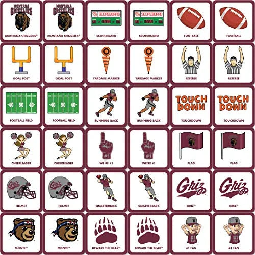 MasterPieces NCAA Montana Grizzlies Matching Game, For Ages 3+ - 757 Sports Collectibles