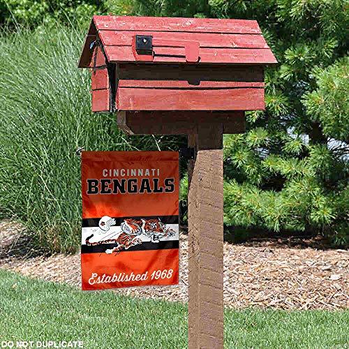 WinCraft Bengals Throwback Retro Vintage Garden Flag Double Sided Banner - 757 Sports Collectibles