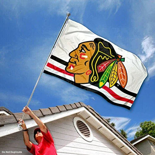 WinCraft Chicago Blackhawks White Flag - 757 Sports Collectibles