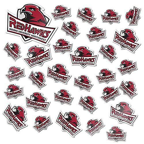 Indiana University Northwest Sticker Vinyl Decal Laptop Water Bottle Car Scrapbook (Sheet - Type 3) - 757 Sports Collectibles