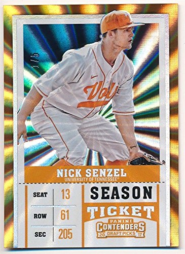 NICK SENZEL 2017 PANINI CONTENDERS DRAFT RC ROOKIE FAME TICKET REDS SP #1/5