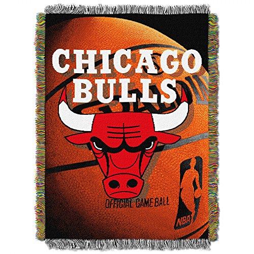 NORTHWEST NBA Chicago Bulls Woven Tapestry Throw Blanket, 48" x 60", Photo Real - 757 Sports Collectibles