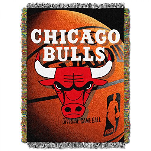 NORTHWEST NBA Chicago Bulls Woven Tapestry Throw Blanket, 48" x 60", Photo Real - 757 Sports Collectibles