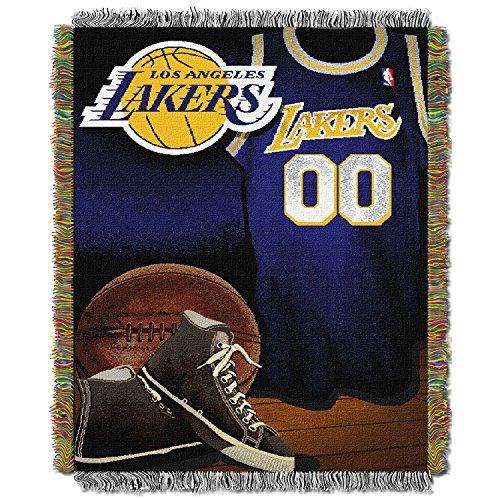 NORTHWEST NBA Los Angeles Lakers Woven Tapestry Throw Blanket, 48" x 60", Vintage - 757 Sports Collectibles