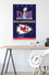 Trends International NFL Kansas City Chiefs - Super Bowl LVIII Team Logo Wall Poster with Magnetic Frame - 757 Sports Collectibles