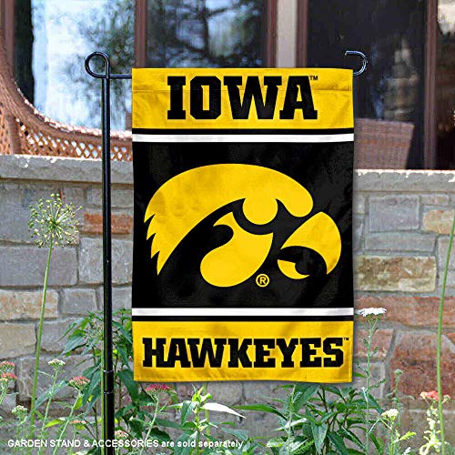 College Flags & Banners Co. Iowa Hawkeyes Garden Flag - 757 Sports Collectibles