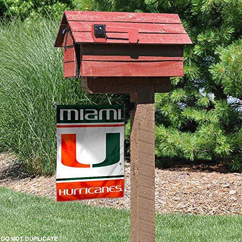College Flags & Banners Co. Miami Hurricanes Garden Flag - 757 Sports Collectibles