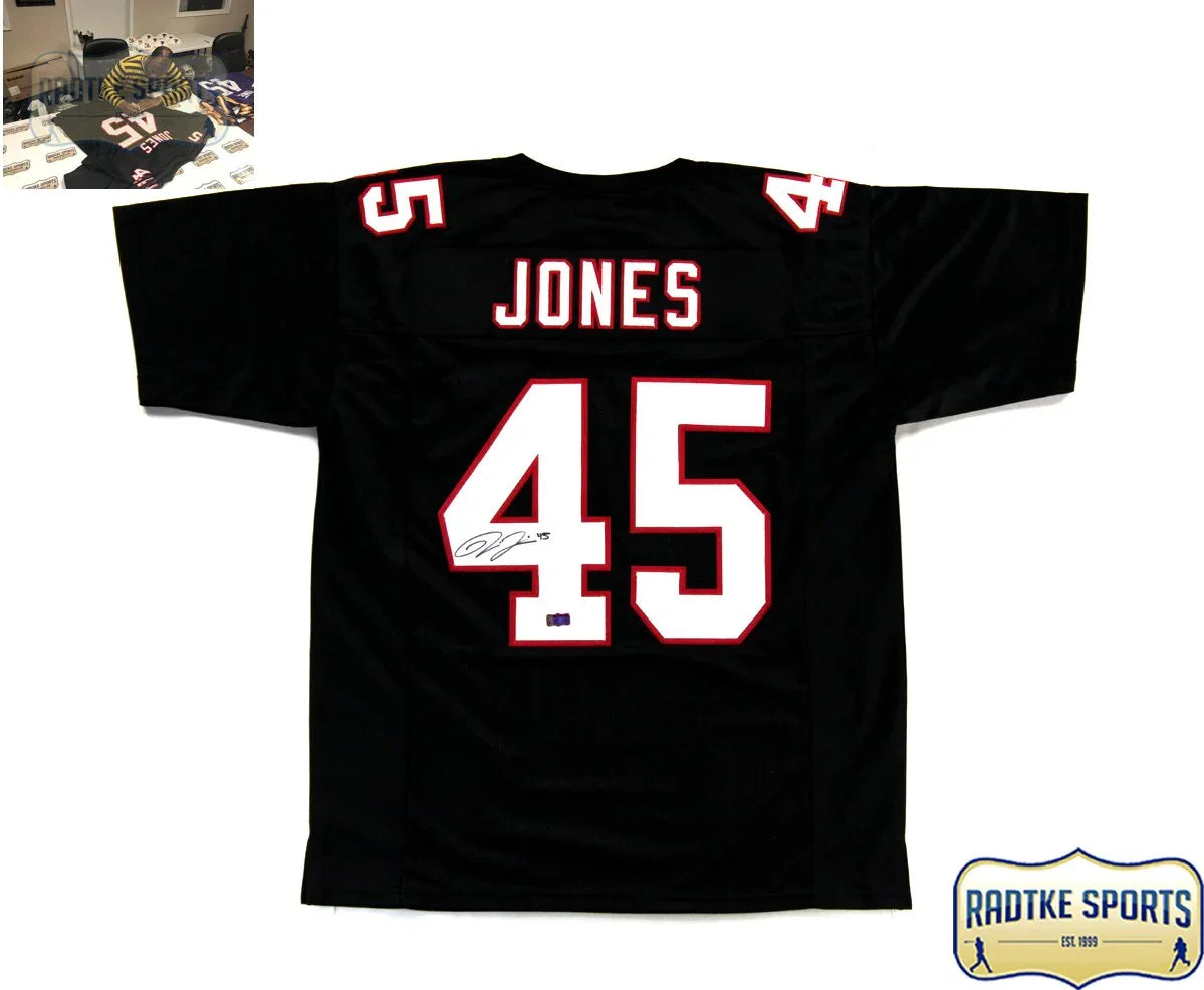 Deion Jones Autographed/Signed Atlanta Black Custom Jersey - 757 Sports Collectibles