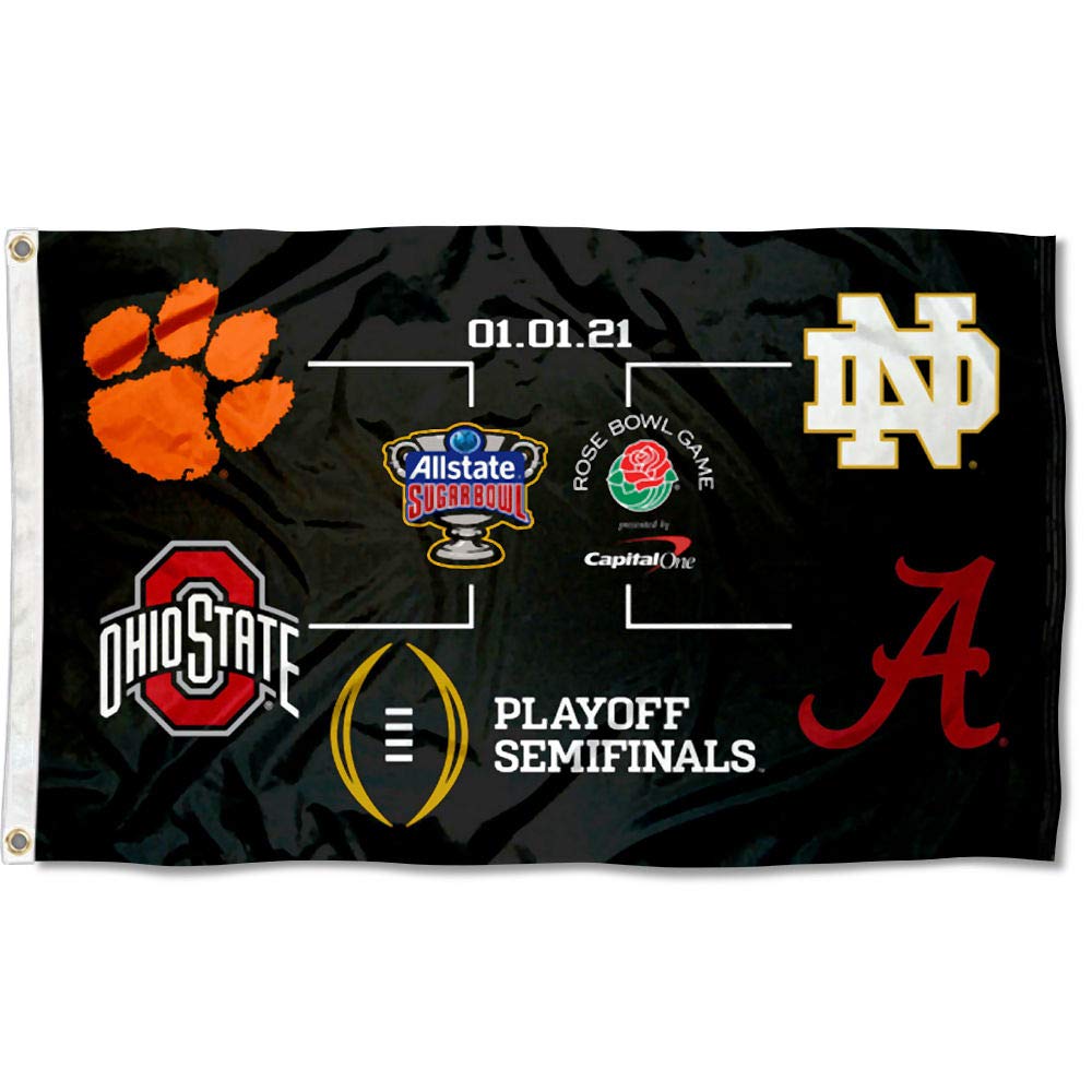 College Football Playoff 2020 Bracket Flag - 757 Sports Collectibles