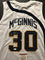 Autographed/Signed George McGinnis"HOF 17" Indiana White Basketball Jersey JSA COA