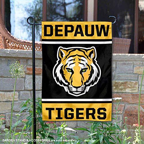 College Flags & Banners Co. DePauw Tigers Double Sided Garden Flag - 757 Sports Collectibles