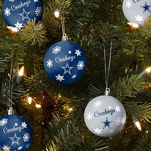 FOCO Dallas Cowboys NFL 5 Pack Shatterproof Ball Ornament Set - 757 Sports Collectibles