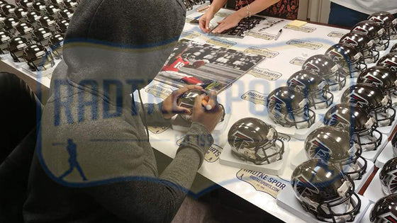 Calvin Ridley Autographed/Signed Atlanta Falcons Chrome Mini Helmet - 757 Sports Collectibles