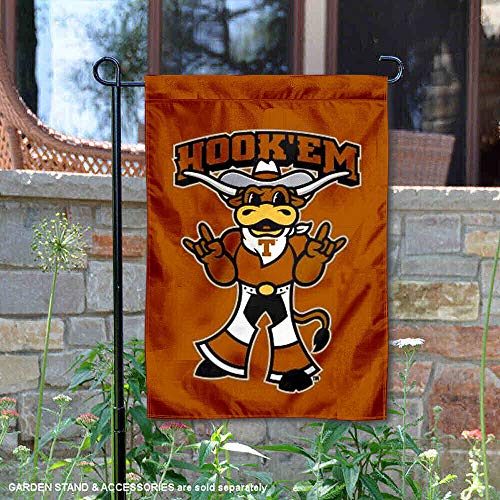 College Flags & Banners Co. Texas Longhorns Hook Em Horns Garden Flag - 757 Sports Collectibles