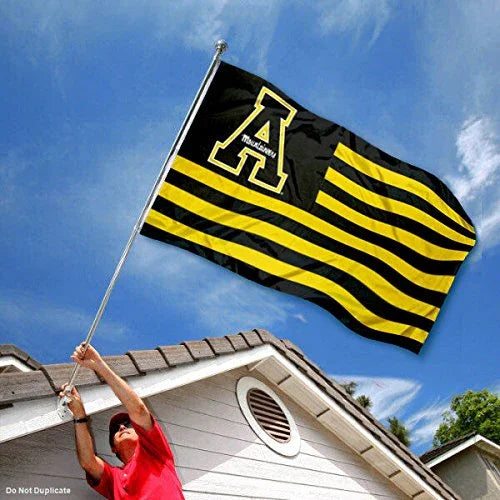College Flags & Banners Co. Appalachian State Mountaineers Stars and Stripes Nation Flag - 757 Sports Collectibles