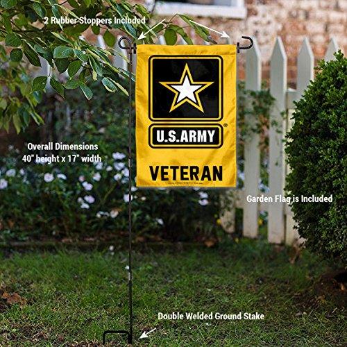 WinCraft Army Veteran Garden Flag with Stand Holder - 757 Sports Collectibles