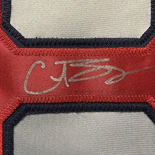Autographed/Signed Curt Schilling Boston Grey Baseball Jersey JSA COA - 757 Sports Collectibles