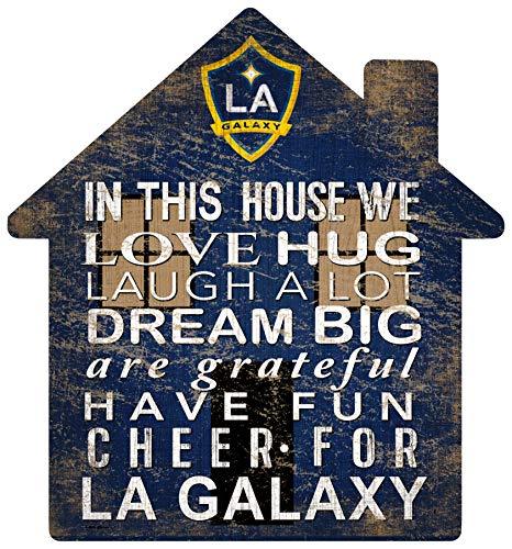Fan Creations MLS Los Angeles Galaxy Unisex LA Galaxy House Sign, Team Color, 12 inch - 757 Sports Collectibles