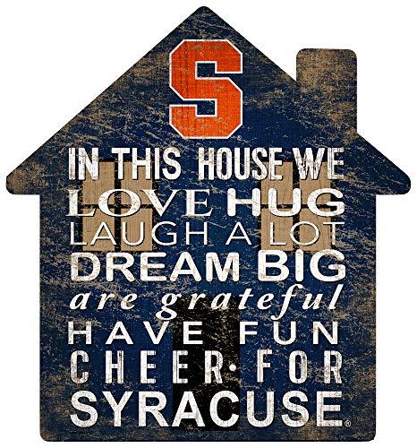 Fan Creations NCAA Syracuse Orange Unisex Syracuse House Sign, Team Color, 12 inch - 757 Sports Collectibles