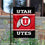 College Flags & Banners Co. Utah Garden Flag - 757 Sports Collectibles