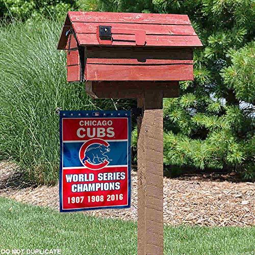 WinCraft Chicago Baseball Team 3-Time Champions Double Sided Garden Flag - 757 Sports Collectibles