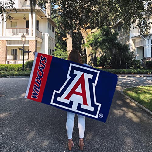 Desert Cactus University of Arizona Flag Wildcats UA Flags Banners 100% Polyester Indoor Outdoor 3x5 (Team Name) - 757 Sports Collectibles