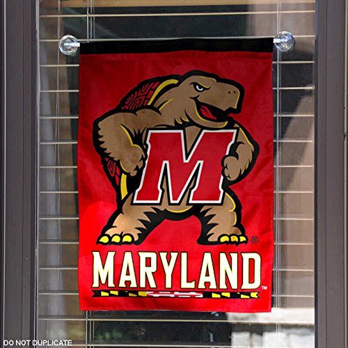 College Flags & Banners Co. Maryland Terrapins Dual Logo Garden Flag - 757 Sports Collectibles