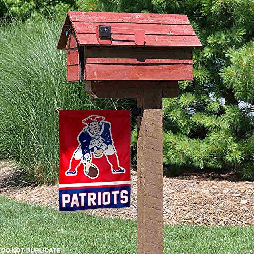 WinCraft New England Patriots Retro Pat Patriot Double Sided Garden Flag - 757 Sports Collectibles