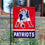 WinCraft New England Patriots Retro Pat Patriot Double Sided Garden Flag - 757 Sports Collectibles