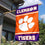 College Flags & Banners Co. Clemson Tigers Two Sided and Double Sided House Flag - 757 Sports Collectibles