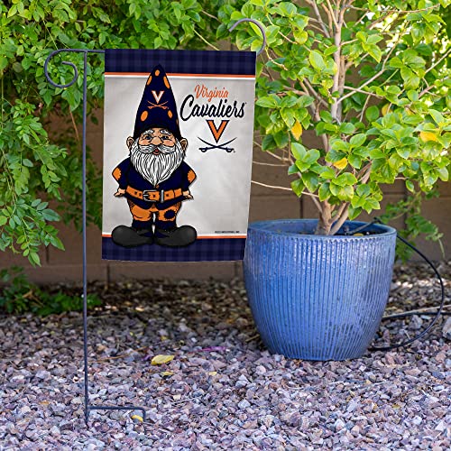 Rico Industries NCAA Virginia Cavaliers Gnome Spring 13" x 18" Double Sided Garden Flag - 757 Sports Collectibles