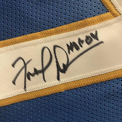 Framed Autographed/Signed Fred Dean"HOF 08" 33x42 San Diego Chargers Powder Blue Football Jersey JSA COA - 757 Sports Collectibles