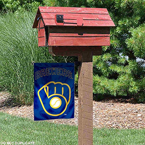 WinCraft Milwaukee Brewers Retro Throwback Glove Double Sided Garden Flag - 757 Sports Collectibles